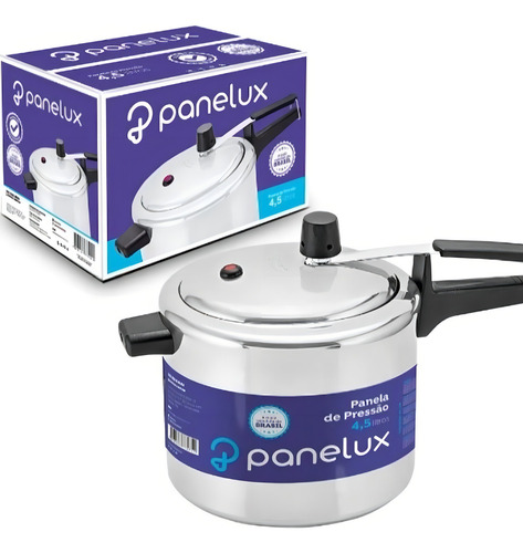 Panela Pressão Alumínio Polida 4,5 Litros - Panelux