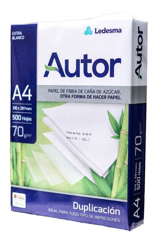 Resma Autor A4 70gr. Consultar X Envios Gratis