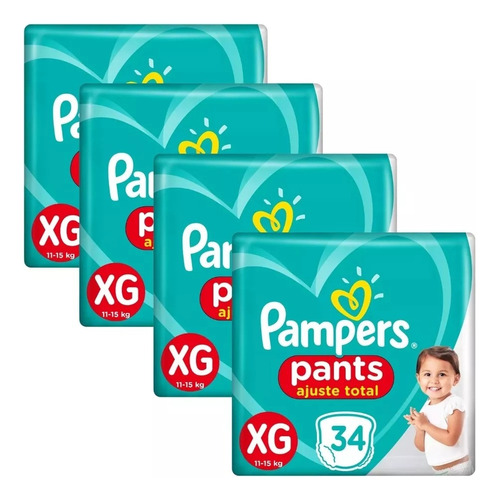 Pañales Pampers Confort Sec Pants Xg