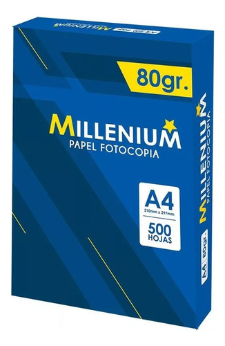 Papel Millenium A4 Bond 80g (500 Hojas)