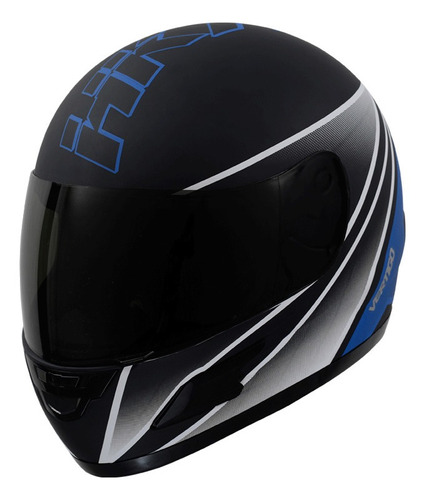 Casco para moto integral Vertigo HK7  azul mate talle L 