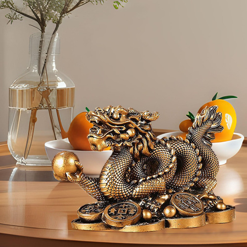 2 Figura Del Año Del Dragón Chino, Decoración Fengshui,