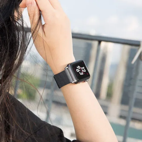 Malla Met lica Tipo Milanese Para Apple Watch 42 44 45 Mm