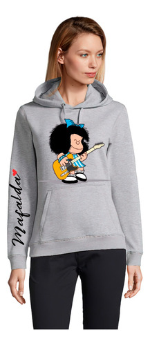 Polerón Mafalda Con Guitarra Oversize Unisex Exclusivo Precioso