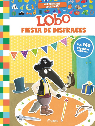 Libro Mis Primeras Pegatinas - Lobo - Fiesta De Disfraces...