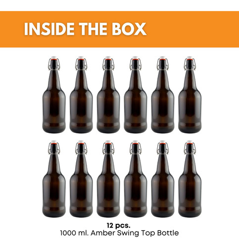 Botellas De Vidrio Fastrack Con Tapa Abatible | Paquete D...