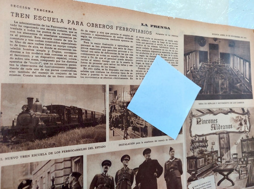 Tren Escuela Para Obreros Ferroviarios 1942 Ferrocarril Via