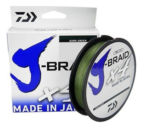 Multifilamento Daiwa J-braid X4 270 Mt 10lb 4 Hebras Japon