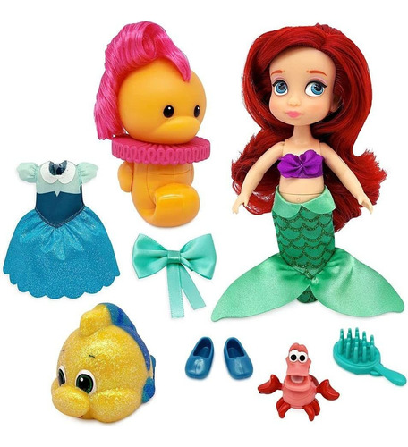 Disney Ariel Animators Collection - Juego De Mini Muñeca - L