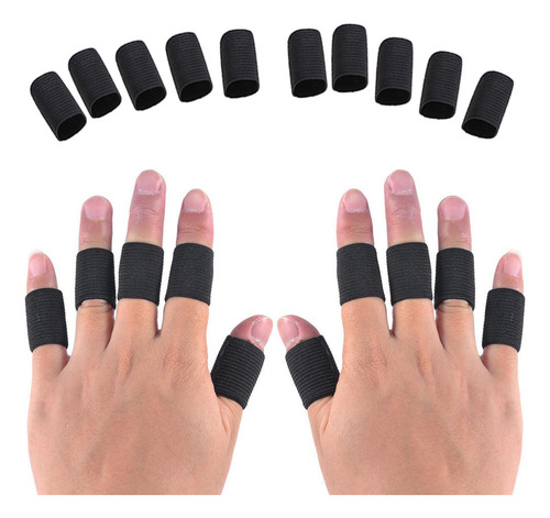 10 Peças De Suporte Para Artrite, Elástico, Protetor De Dedo