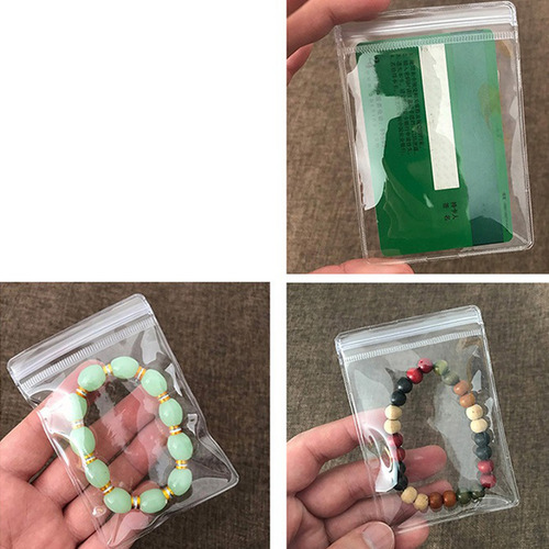 100 Bolsas De Pvc Transparente Con Cierre De Cremallera De 3