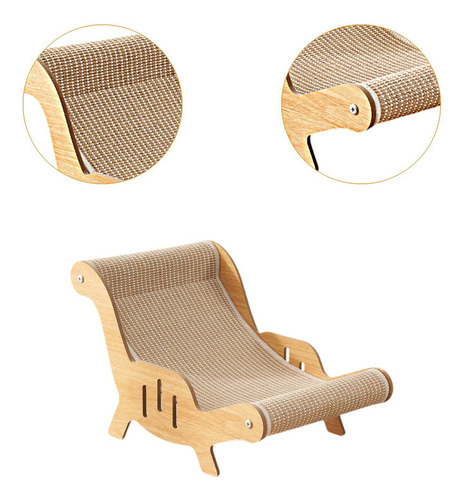 Silla De Descanso De Sisal For Gatos, 32 Cm X 53 Cm X 31 Cm