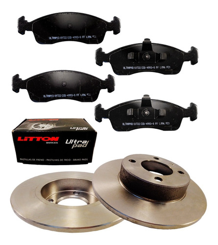 Kit Discos Y Pastillas Citroen C3 2012- 1.5 Delantero Cuota