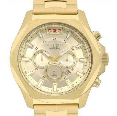 Relógio Masculino Technos Legacy Js26am/4x 5 Dourado + Nf-e