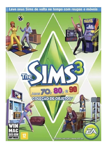 Jogo Colecao De Objetos The Sims 3 Anos 70 80 E 90 Para Pc