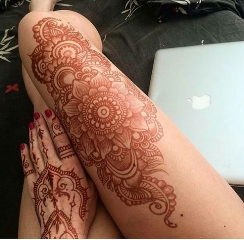 Henna Natural Tatuajes Temporales 2 Conos Delinea A Escoger