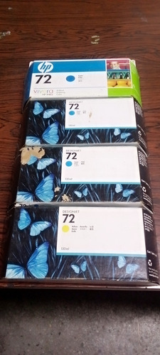 Cartucho Hp 72/ Azul Y Amarillo Garantizados