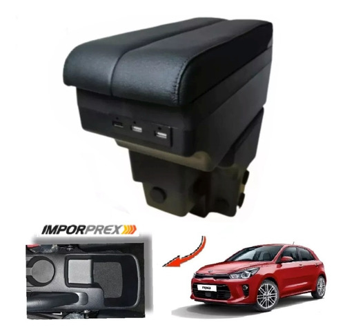 Consola Apoyabrazo - Kia Rio All New 6 Usb  2018 - 2022 Dual