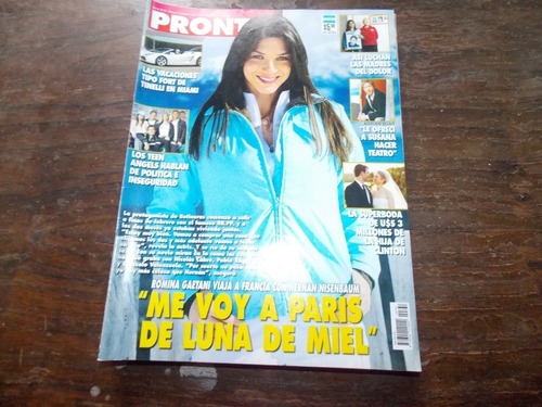 Revista Pronto 731 Gaetani 4/8/10 Fort Teen Angels Clinton