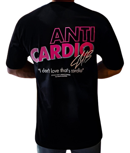Remera Anti Cardio Oversize Camiseta Informal De Algodón