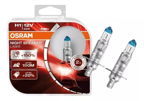 Juego Bombillos Osram Aleman H4 Night Breaker Silver 12v 60w