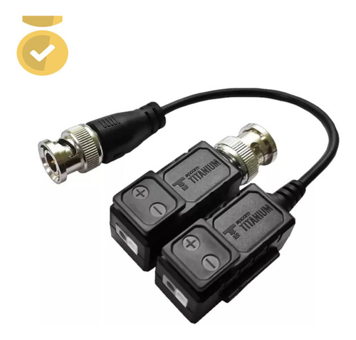 Kit Balun Epcom Pasivo Con Cable Para Camaras Cctv Hasta 5mp