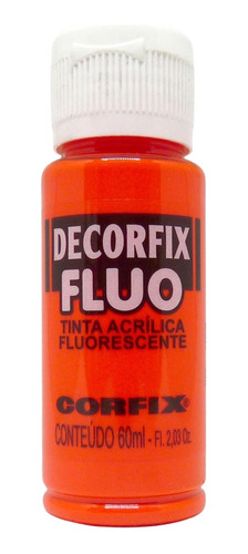Tinta Decorfix Fluorescente 1013 Vermelho 60ml