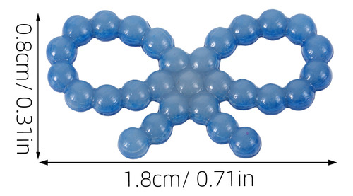 100 Unidades De Mini Laços De Pérolas: Tiny Simulated Bowkno