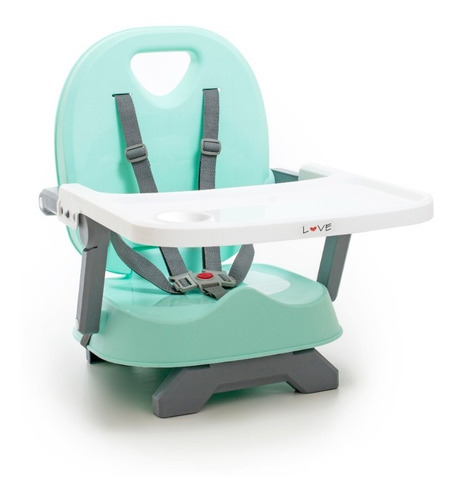 Silla Comer Bebé Portasilla Booster Plegable Bandeja Viajes Color Verde