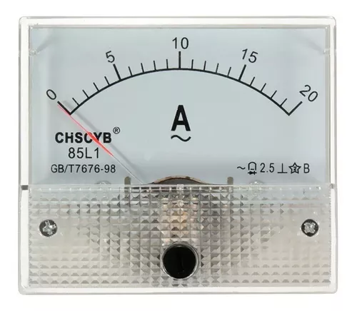 Corriente directa 20A calibre analógico de Panel Amperímetro ampmeter 85C1 clase 2.5 0-20A corriente continua 