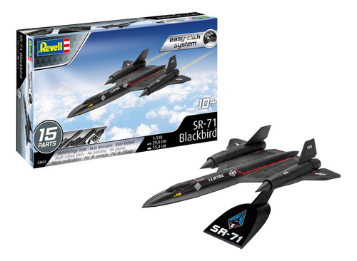 Kit De Modelo Plástico Sr-71 Sin Construir 1110