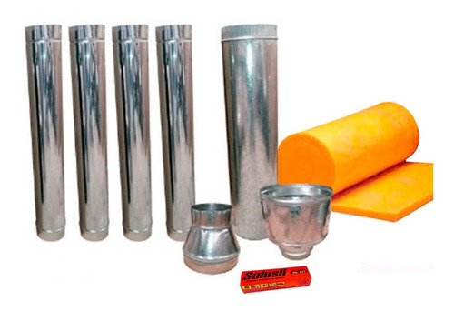 Imagen 5 de 7 de Salamandra Tromen Pehuen 20000 * Horno Kit Techo Inox *