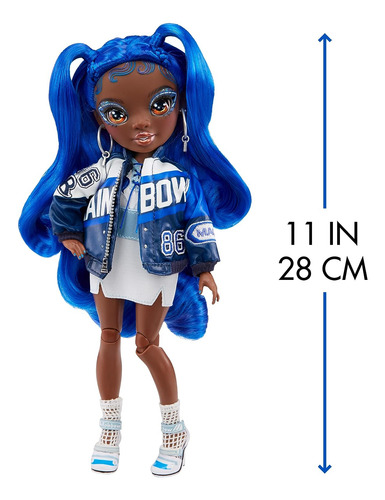 Rainbow High Coco Vanderbalt- Cobalt Blue Fashion Doll. 2 Tr