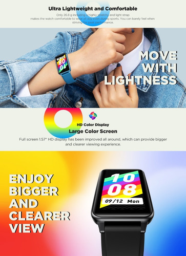 Imagem 7 de 9 de Relógio Smartwatch Zeblaze Meteor Á Prova D`água