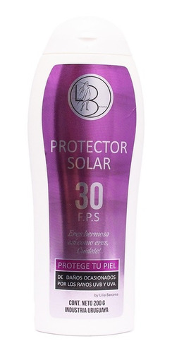 Filtro Factor F30 Protector Solar 200 Ml. Lilia Bárcena