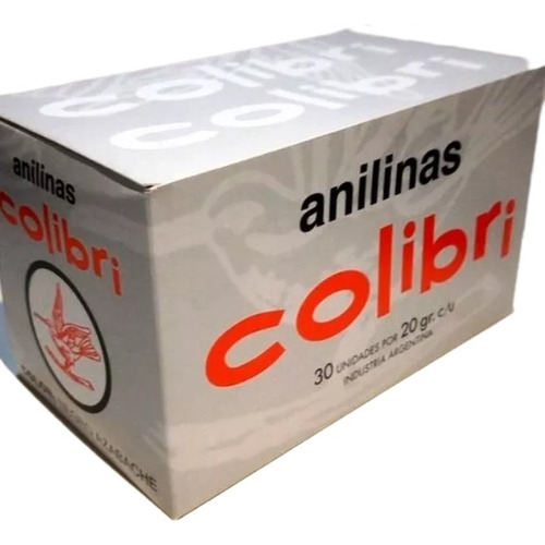 Anilina En Frío Colibrí Caja X 30 Negro Azabache 