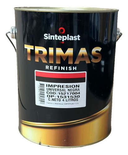 Primer Impresion Universal Negra Trimas Sinteplast 4 Lts