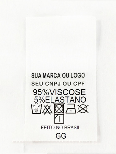Como Fazer Etiqueta De Composição 1.000 Pronta Frete Barato