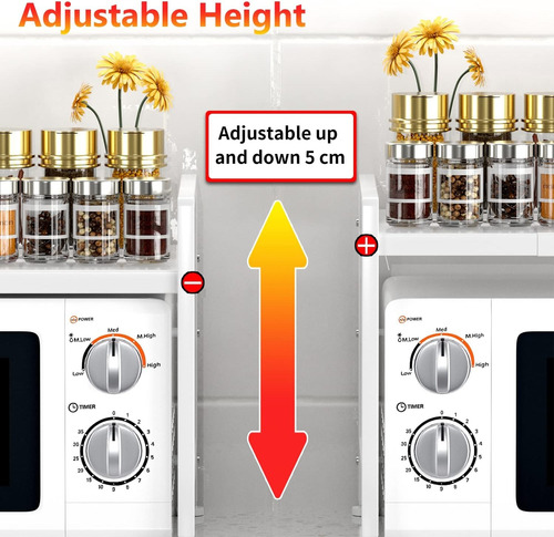 Estante Repisa Extensible Horno Microondas Rack Organizador Blanco