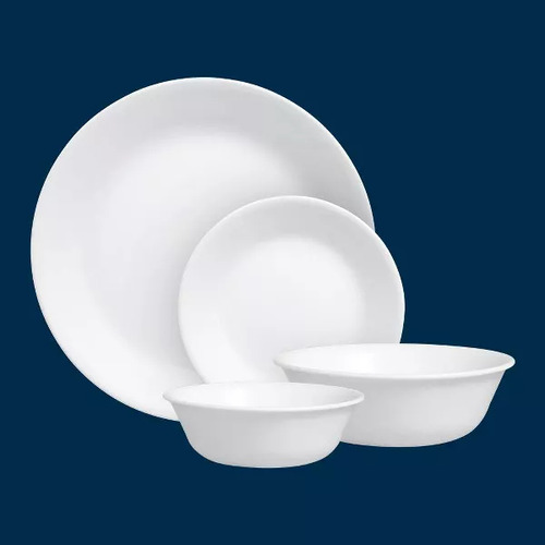Vajilla Corelle 16pc Winter Frost Blanco Winter Frost