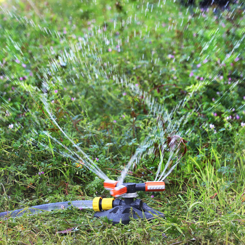 Aspersor Jardín Césped Sprinkler Automático Giratorio 360 °