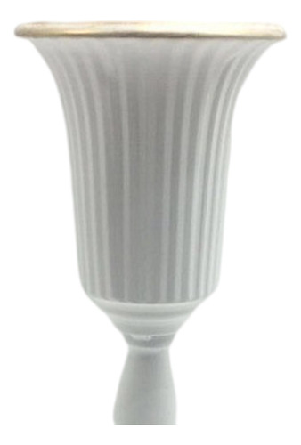 Jarrón De Flores De Hierro, Soporte Para Maceta, Blanco