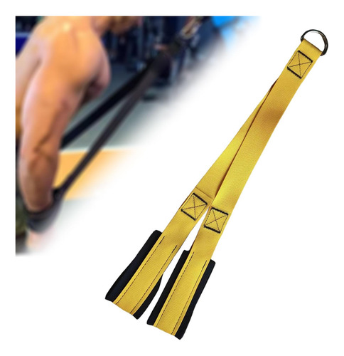 2 Accesorio De Cable De Cuerda Para Tríceps, Pulls Amarillo