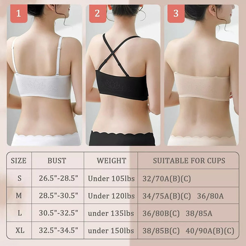 Sujetador Invisible Con Hebilla Frontal Para Mujer, Ropa Int