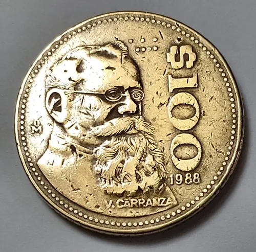 comprar Moneda 100 Pesos Venustiano Carranza 1988