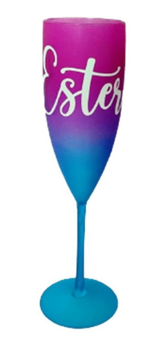 Imagem 1 de 3 de Taca Champagne Personalizada Fumê Nome E Idade