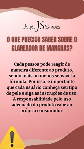 Creme Clareador Íntimo Joyce Simões - 30g Cuidado Corporal