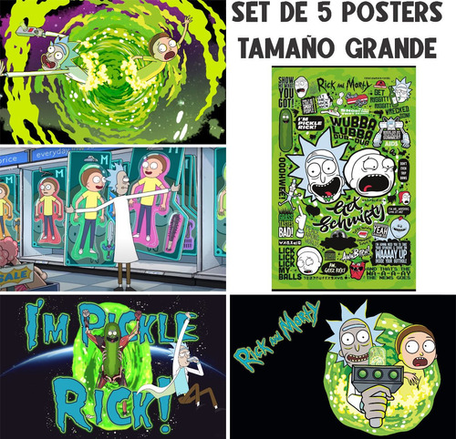 Poster Set 5 Rick And Morty 