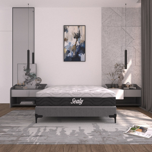Colchón Queen Size Sealy Foam Lumbar Antibacterial Premium