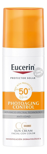 Eucerin Protector Solar Crema Antiedad Control Claro Fps50+ 50ml